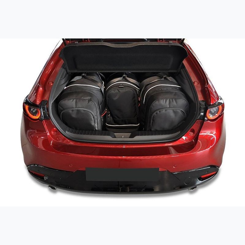 Sada tašiek do kufra KJUST Mazda 3 Hatchback 2018+ 4 ks. čierna 14