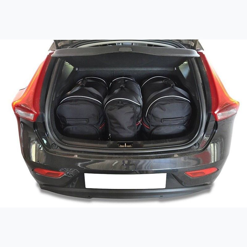 Súprava tašiek do batožinového priestoru KJUST Volvo V40 Hatchback 2012-2019 3 ks black 11