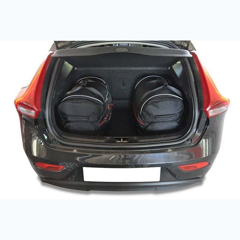 Súprava tašiek do batožinového priestoru KJUST Volvo V40 Hatchback 2012-2019 3 ks black 12