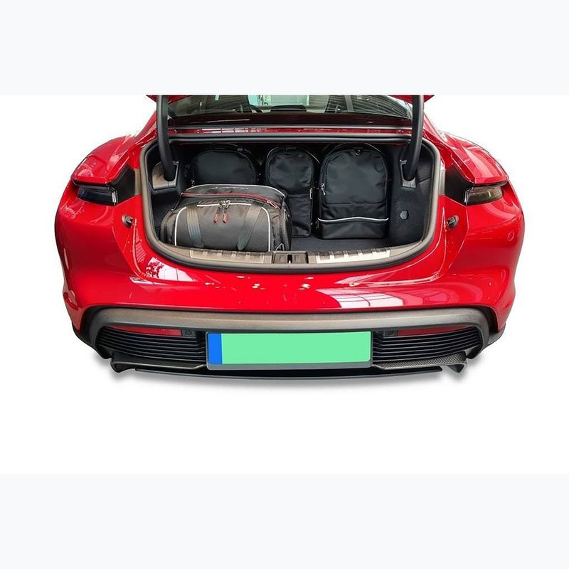 KJUST Porsche Taycan 2019+ sada 5 batožinových tašiek čierna. 12