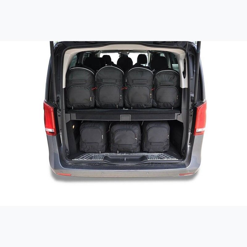 Sada tašiek do kufra KJUST Mercedes-Benz V Extra Long 2014+ 7 ks. čierna 8