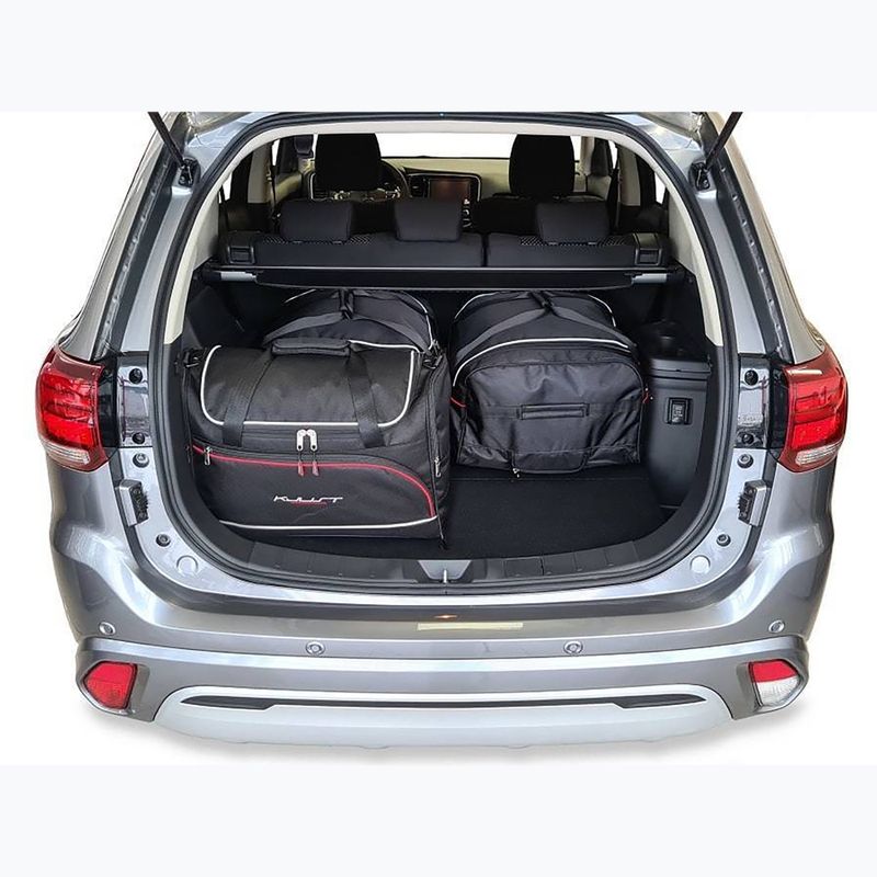 Sada tašiek do kufra KJUST Mitsubishi Outlander Phev 2014-2022 4 ks. čierna 12