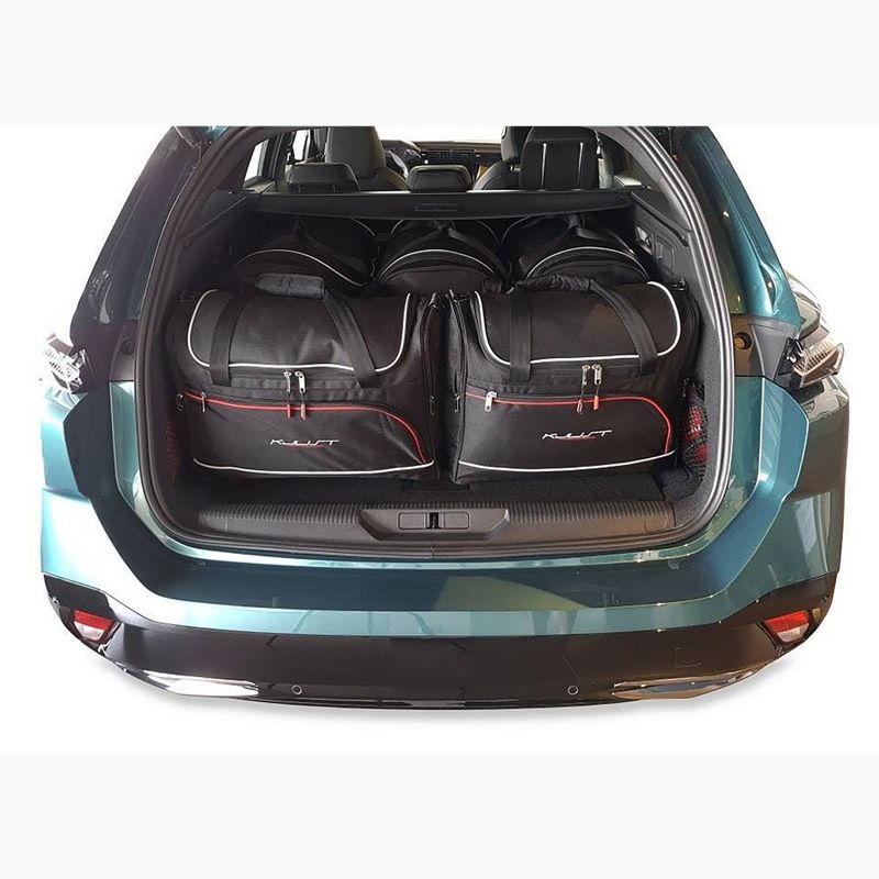 KJUST sada tašiek do kufra Peugeot 308 SW PHEV 2021+ 5 ks čierna. 13