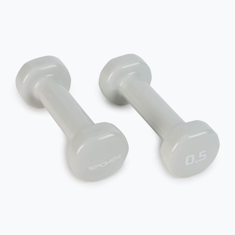 Spokey Shape IV činky 2x0,5 kg sivé 920892 2