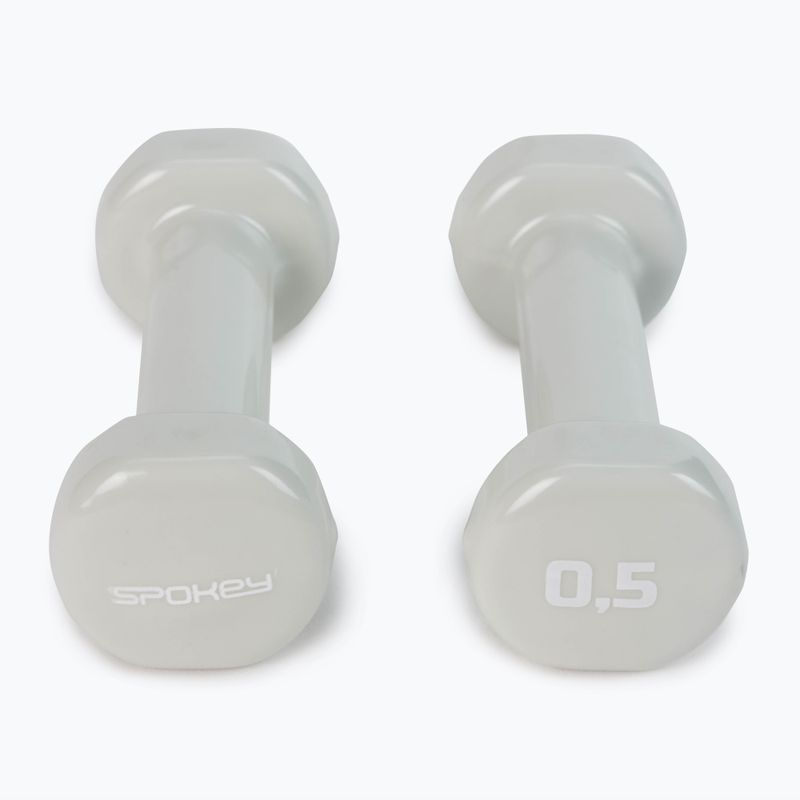 Spokey Shape IV činky 2x0,5 kg sivé 920892 3