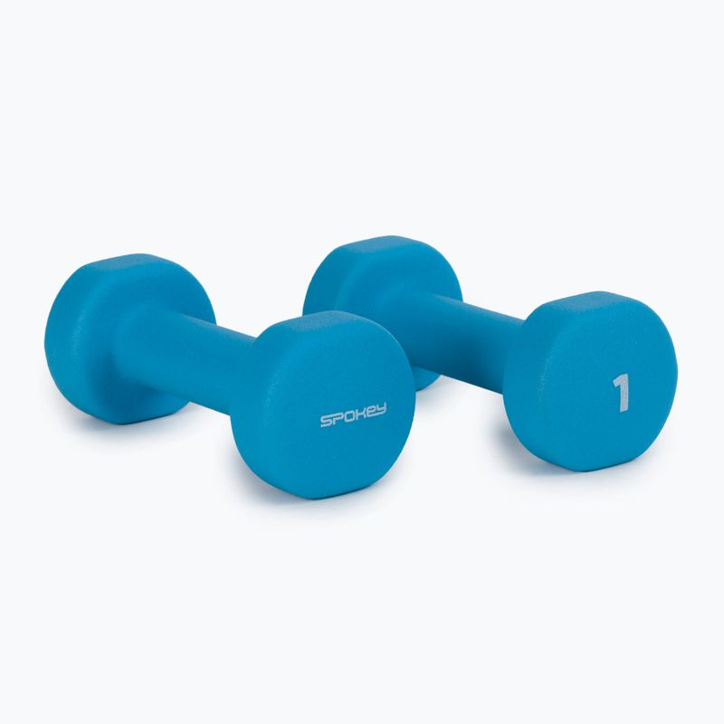 Spokey Shape IV činky 2x1kg modré 920894