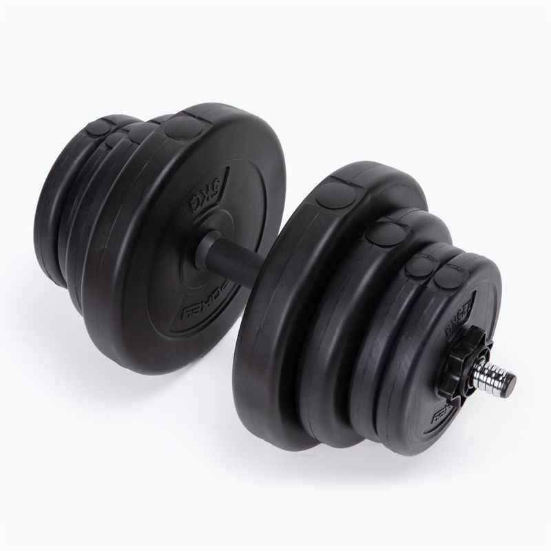 Spokey Burden 20 kg činky čierne 921037