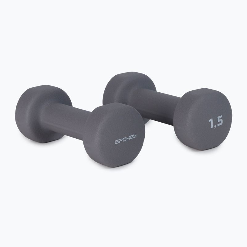 Spokey Shape IV činky 2x1,5 kg sivé 921562
