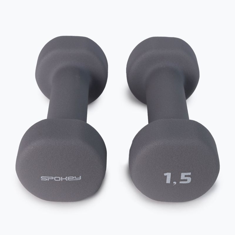 Spokey Shape IV činky 2x1,5 kg sivé 921562 3