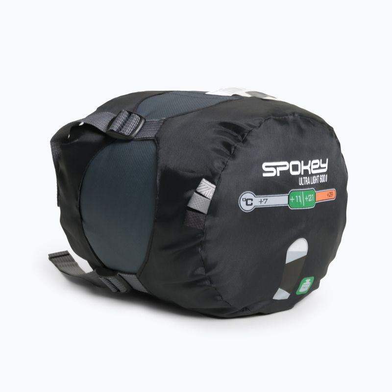 Spokey Ultralight 600II spací vak čierno-sivý 922251 6