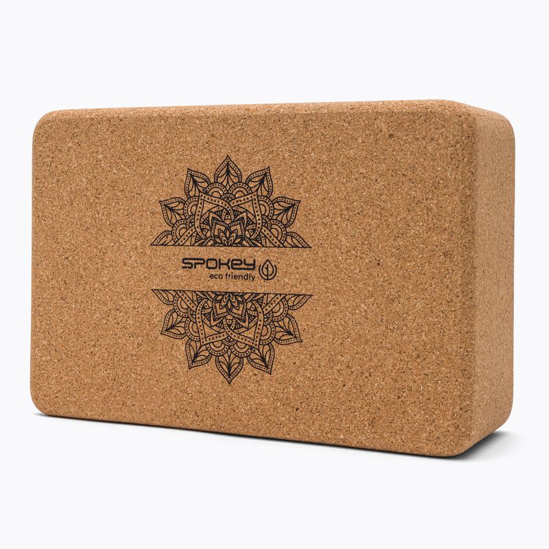 Spokey Nidra hnedá korková kocka na jogu 926634 3