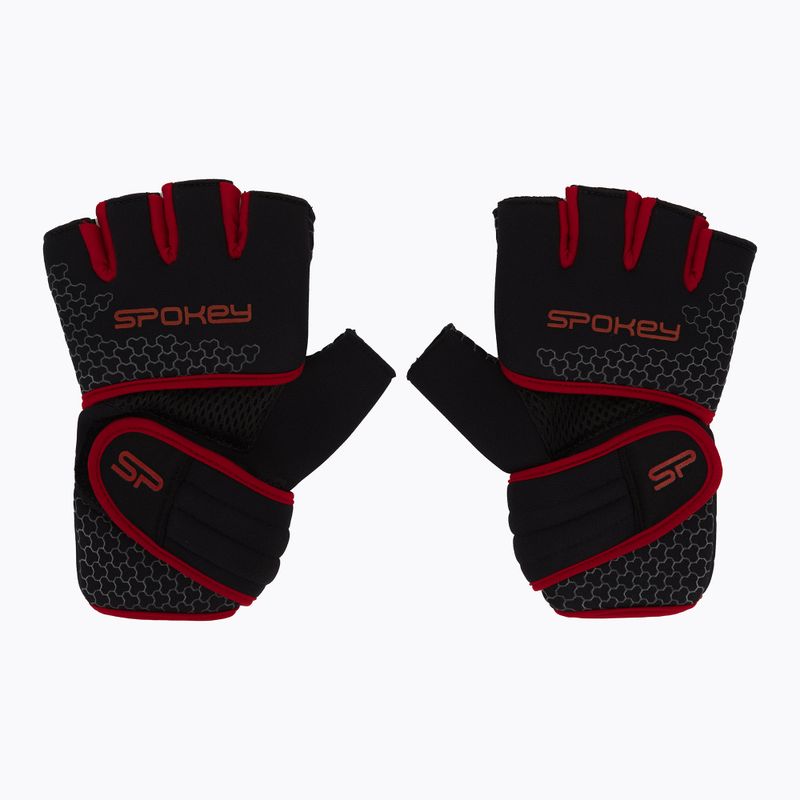 Spokey Lava čierno-červené fitness rukavice 928974 3