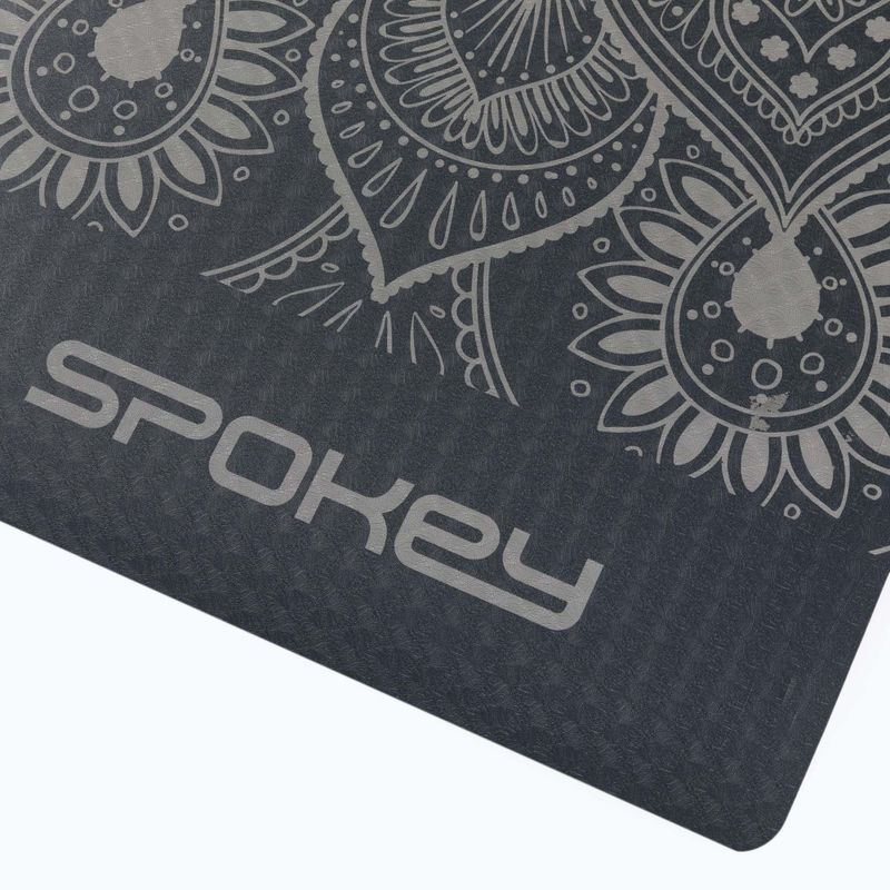 Podložka na jogu Spokey Yoga Mandala 4 mm sivá 929857 3