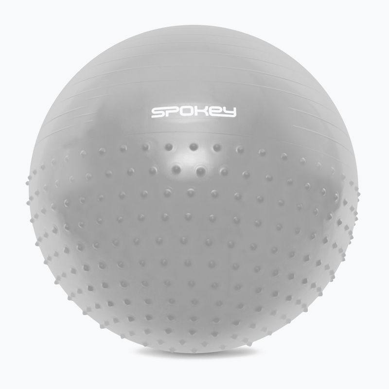Gymnastická lopta Spokey Halffit sivá 929872