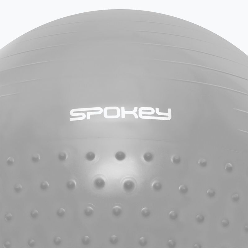 Gymnastická lopta Spokey Halffit sivá 929872 2