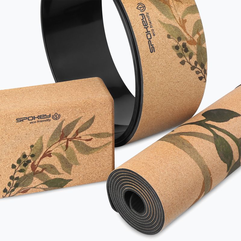 Spokey Savasana yoga set hnedý 929895