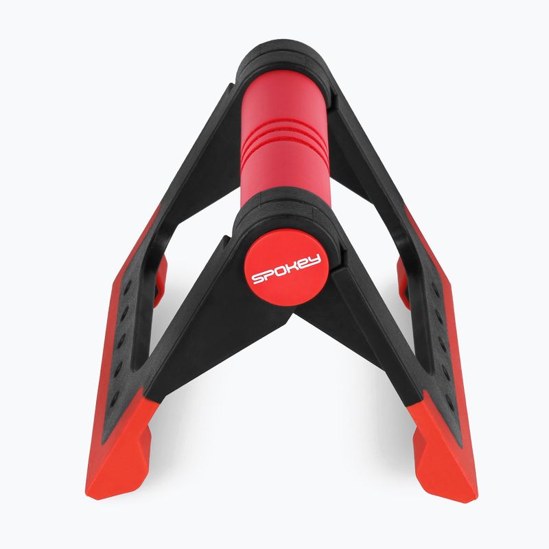 Spokey Force push-up rukoväte 2 ks čierna/červená 929901 3