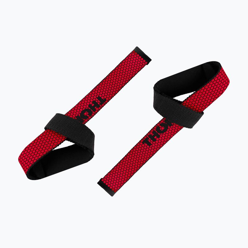 Vzpieračský pás THORN FIT Lifting Straps Anti-Slip red