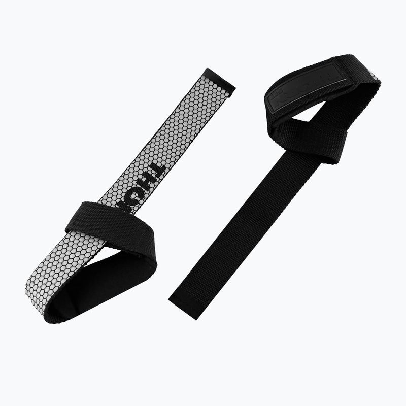 Vzpieračský pás THORN FIT Lifting Straps Anti-Slip grey 2