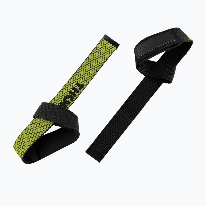 Vzpieračský pás THORN FIT Lifting Straps Anti-Slip army green 2