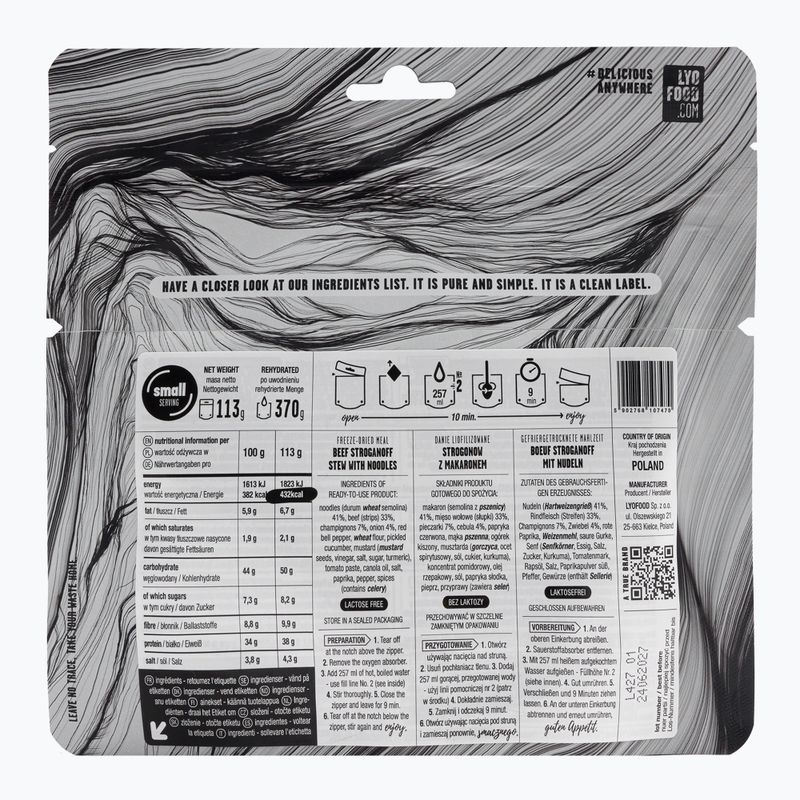 Mrazom sušené potraviny LYOFOOD Strogonov LF-7470 2