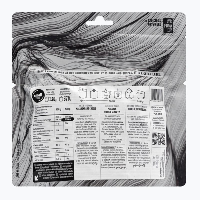 Mrazom sušené potraviny LYOFOOD Mac & Cheese LF-7807 2