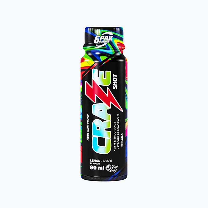 Predtréningový 6Pak Craze Shot 8ml citrón-ocot PAK/242