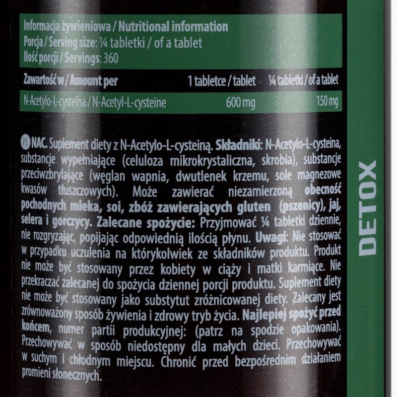 NAC Essence 600 mg regenerácia pečene 90 tabliet ESS/002 2