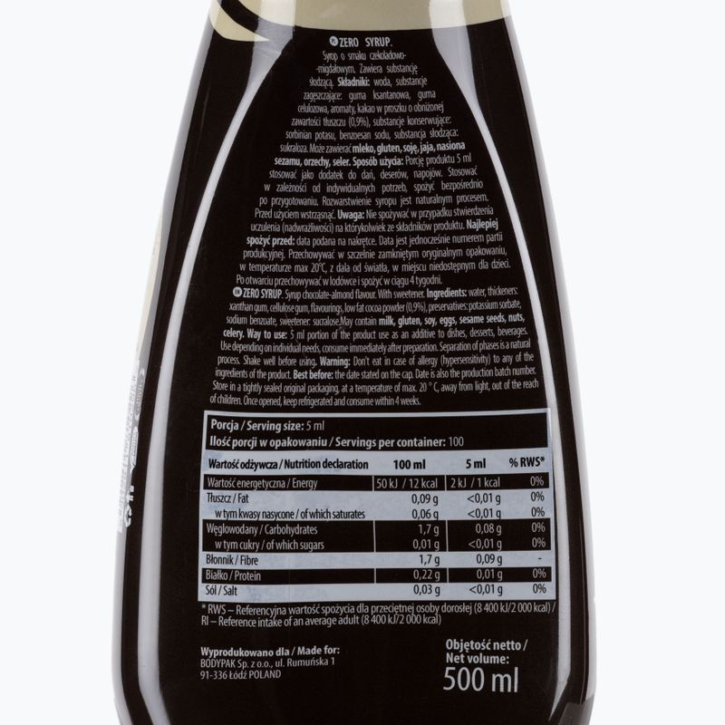 6PAK Sirup ZERO 500ml čokoládovo-mandľová omáčka PAK/130 2