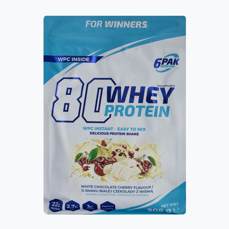 Srvátka 6PAK 80 Protein 908g biela čokoláda-višňa PAK/162#BCZWI