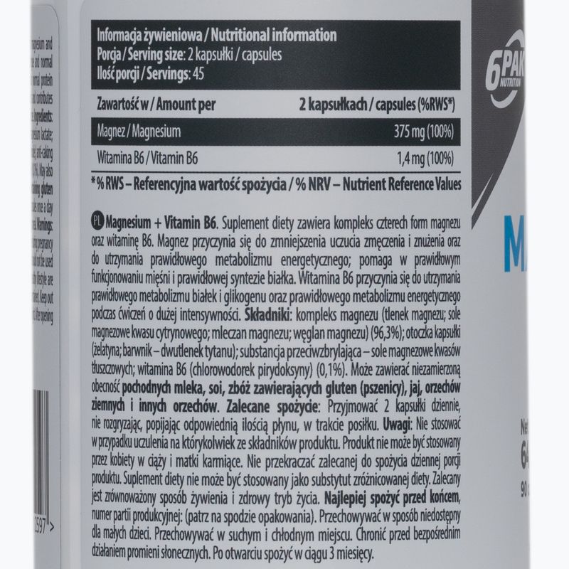 EL Magnézium B6 6PAK horčík+B6 90 kapsúl PAK/208 2