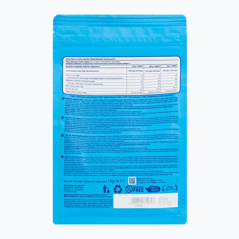 Carbo Pak 6PAK sacharidy 1kg citrón PAK/212#CYTRY 2