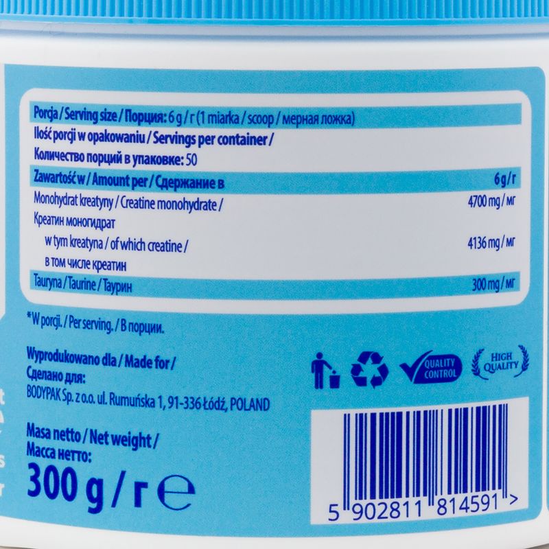 Kreatín monohydrát 6PAK kreatín 300g oranžový PAK/243 3