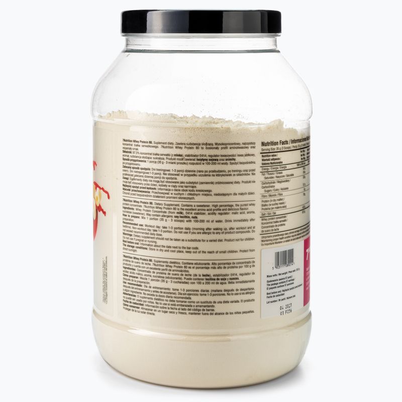 Srvátkový proteín 7Nutrition Protein 80 biela čokoláda-malina 7Nu000308 2