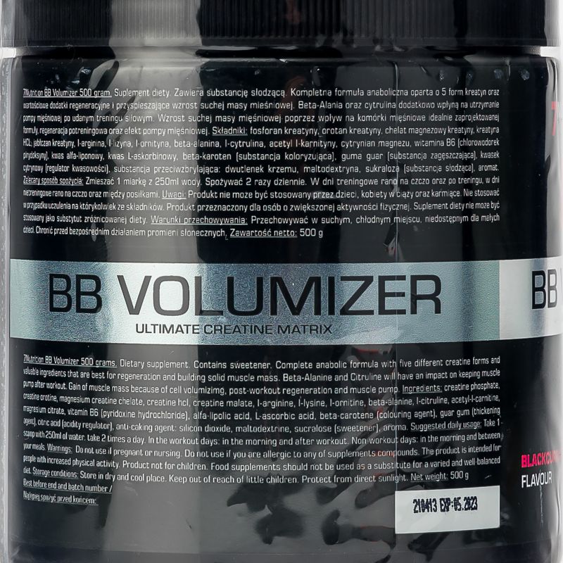 BB Volumizer 7Nutrition kreatín 500g 7Nu000075 2