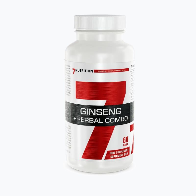 Ženšen + bylinná kombinácia 7Nutrition nervový systém 60 kapsúl 7Nu000390