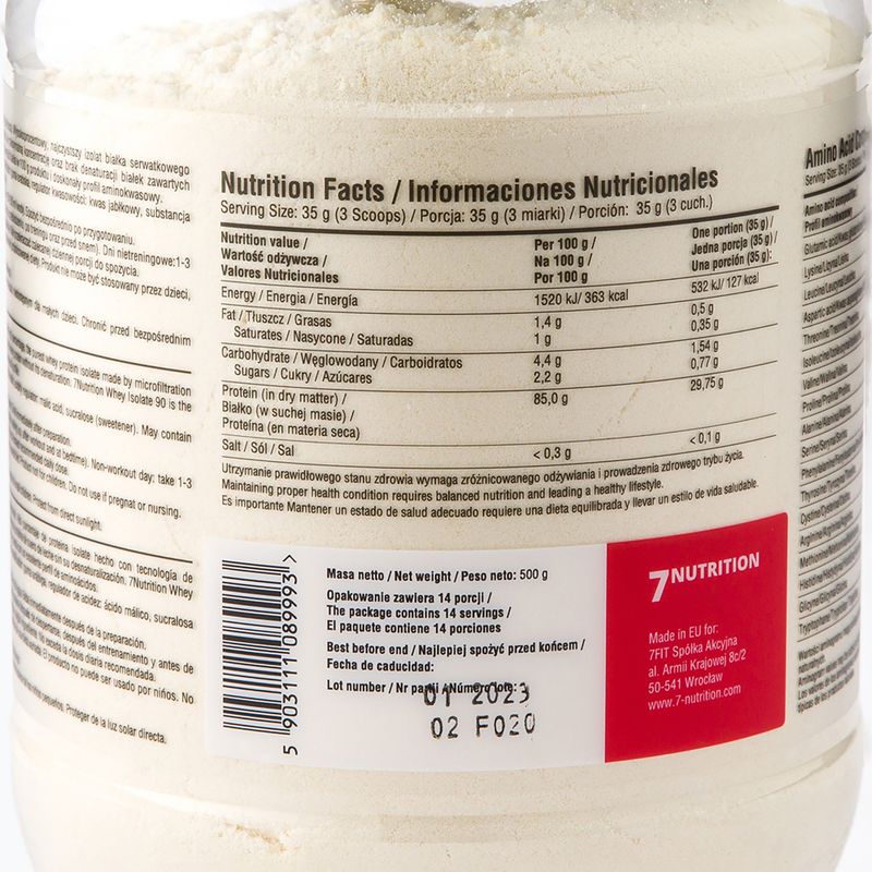 Srvátkový izolát 7Nutrition 90 jahoda-banán 7Nu000191 2