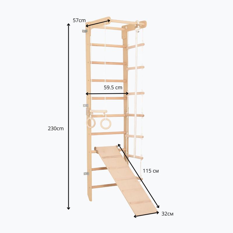 Gymnastický rebrík RINAGYM SPR B+SLIDE 6