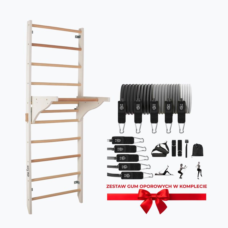 Tréningové rebriny RINAGYM Pro Pure pure white