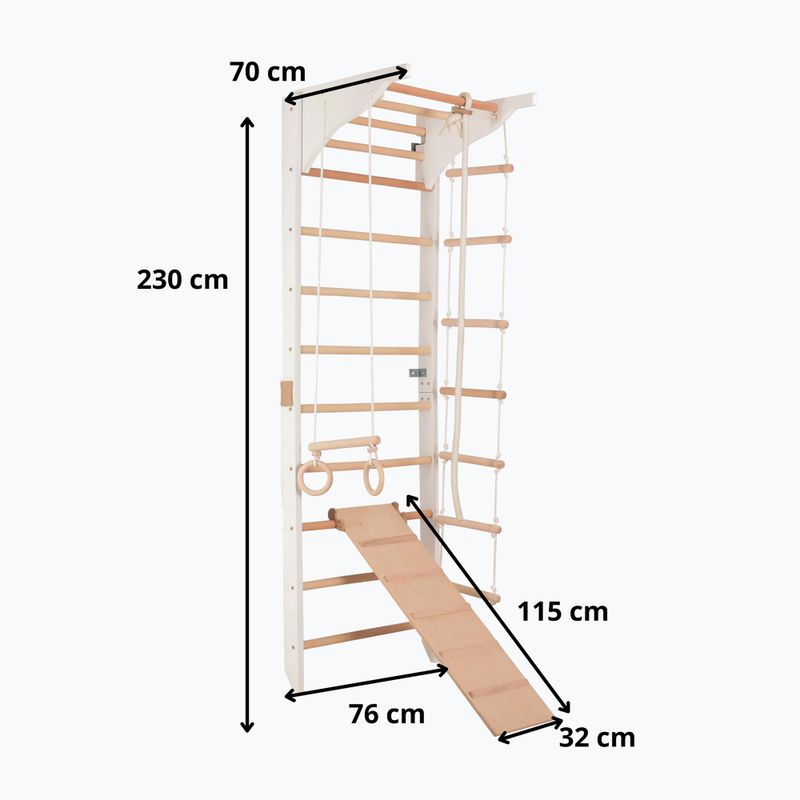Gymnastické rebriny RINAGYM Pro 3 white 6