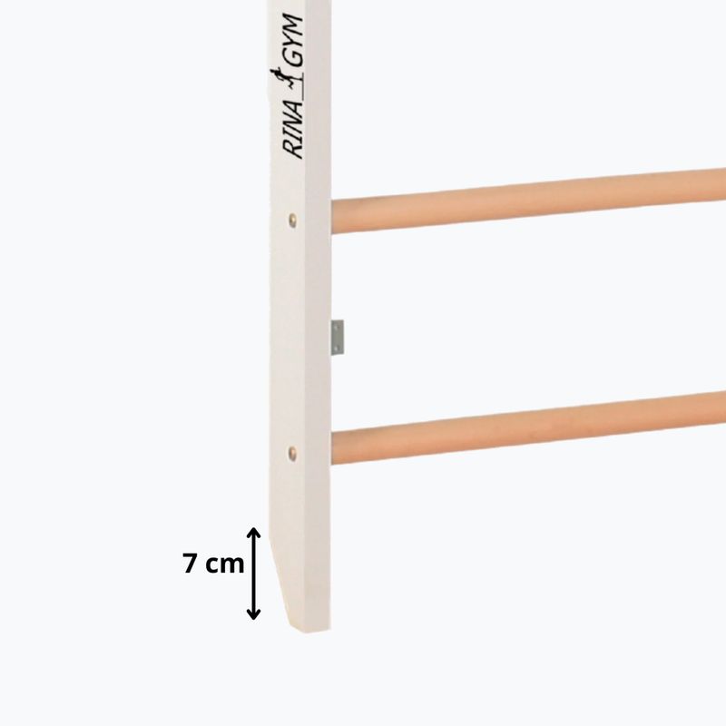 Gymnastické rebriny RINAGYM 2W1 gimnastyczna white 11