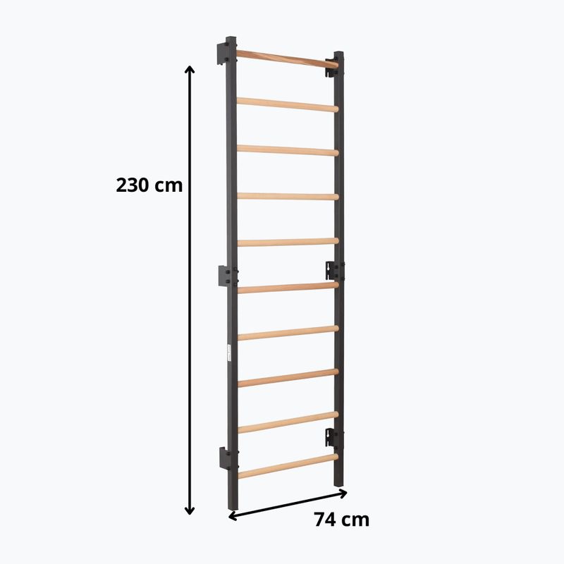 Gymnastické rebriny RINAGYM Steel 1 graphit 9