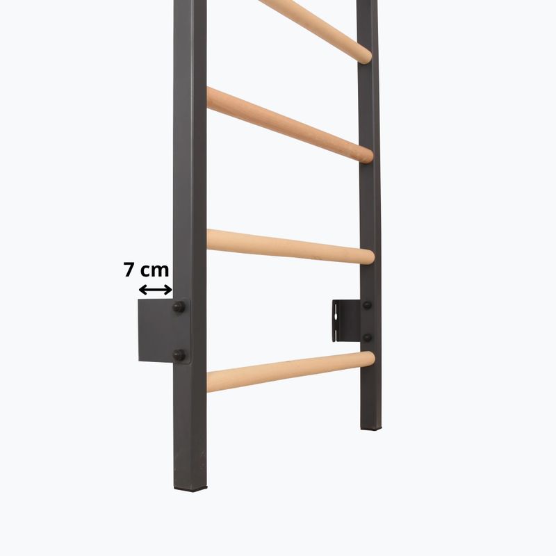 Gymnastické rebriny RINAGYM Steel Kom 2 graphit/white 15