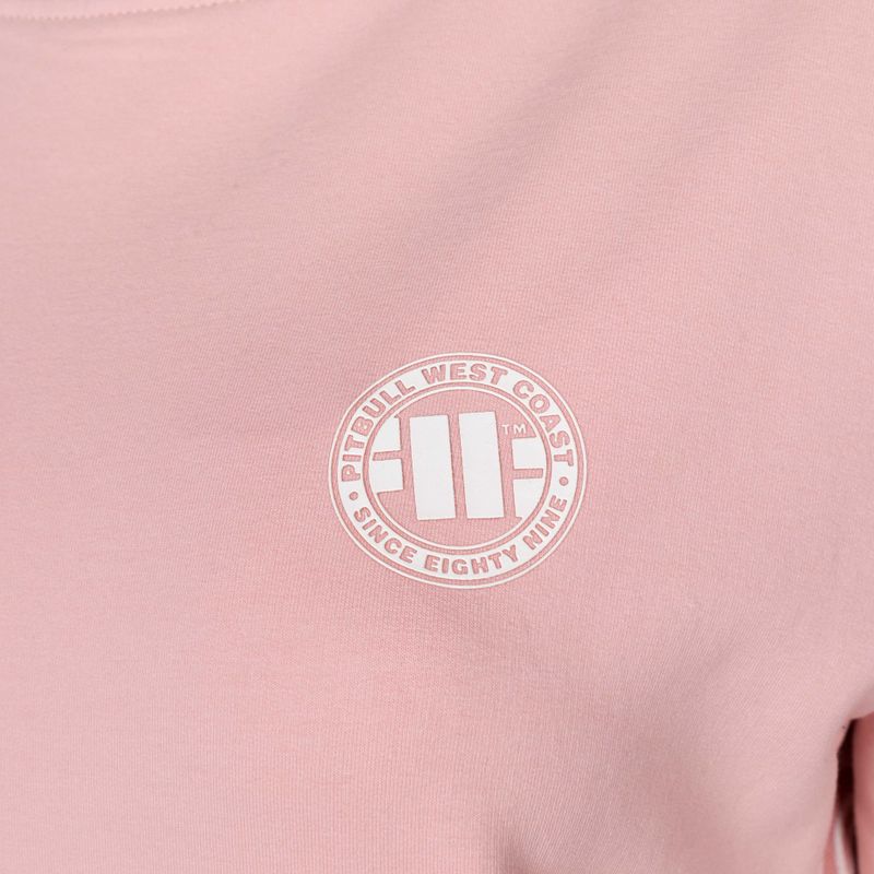 Dámska mikina Pitbull West Coast Crewneck F.Terry „Small Logo” powder pink 3