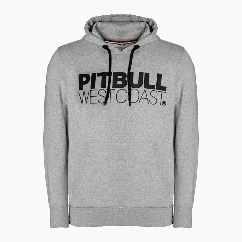 Pánska mikina Pitbull West Coast Hooded French Terry TNT grey/melange
