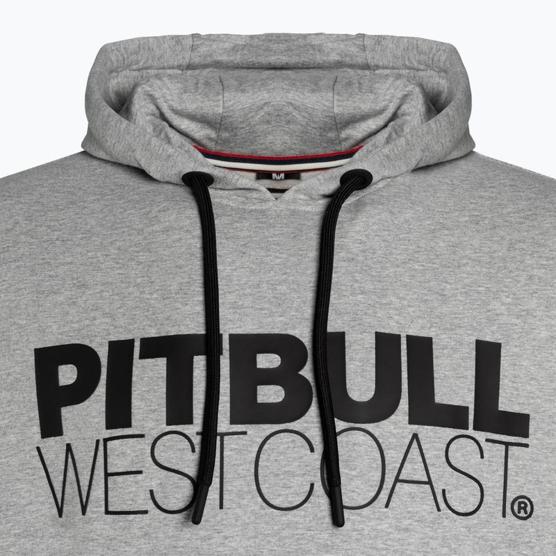 Pánska mikina Pitbull West Coast Hooded French Terry TNT grey/melange 3
