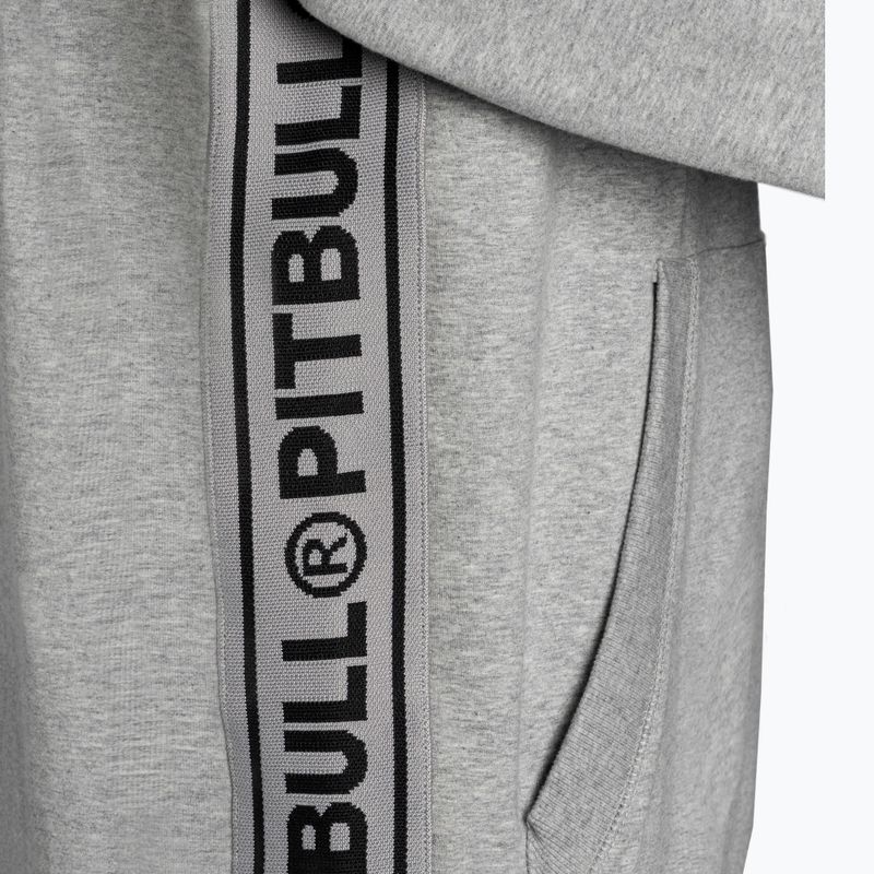 Pánska mikina Pitbull West Coast Hooded French Terry TNT grey/melange 4