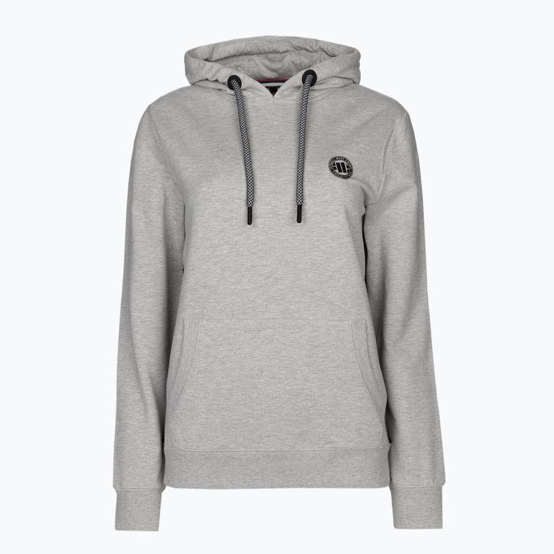 Dámska mikina Pitbull West Coast Hooded F.Terry „Small Logo” grey/melange
