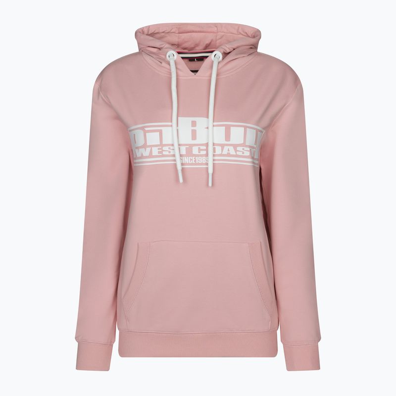 Dámska mikina Pitbull West Coast Hooded F.Terry „Boxing” powder pink