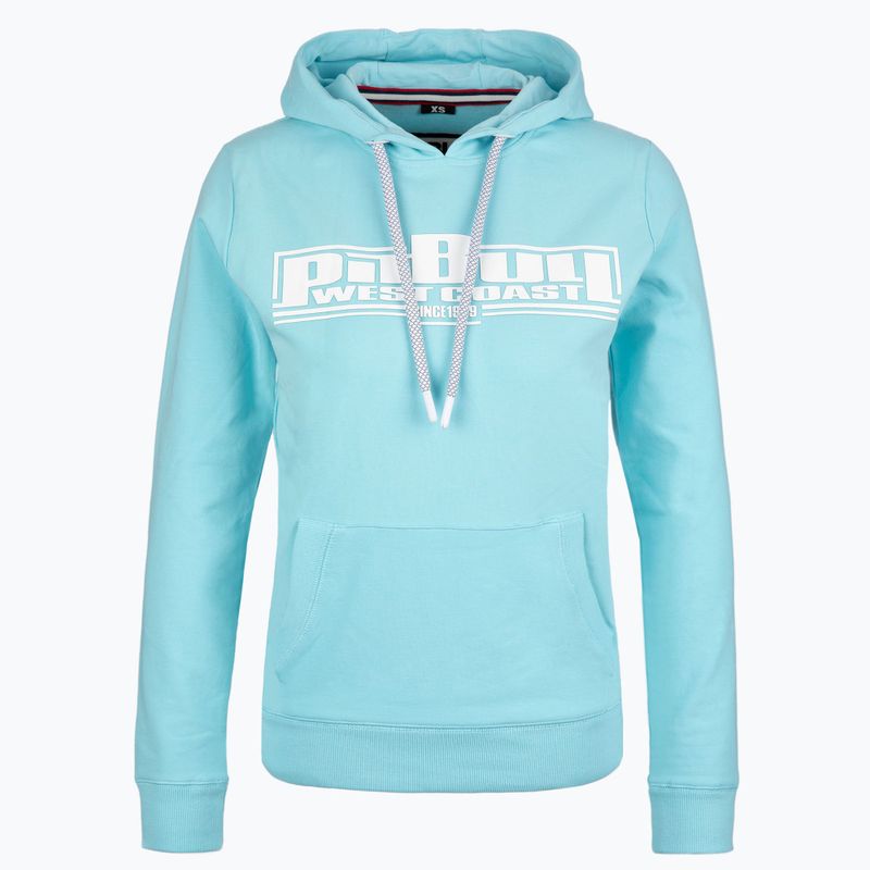 Dámska mikina Pitbull West Coast Hooded F.Terry „Boxing” turquise